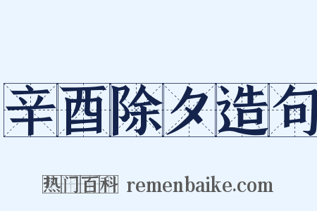 辛酉除夕造句是什么意思的图片